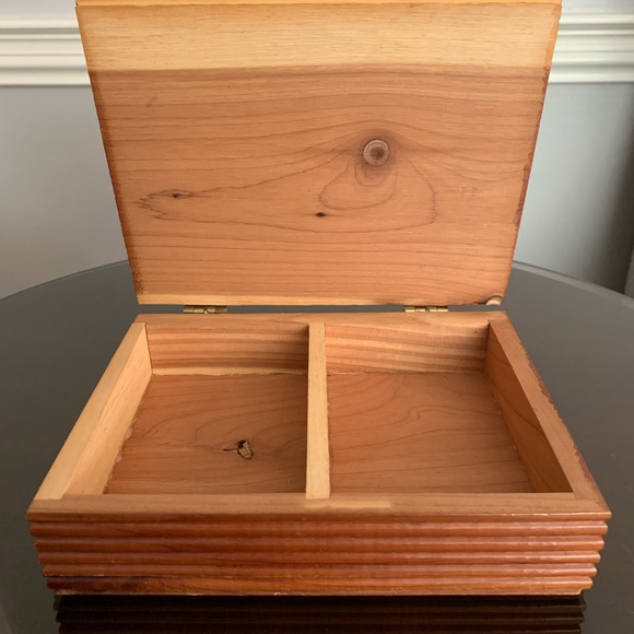 Retro Wooden Cedar Playing Card Storage Case “Land of the Pilgrims” Plymouth, MA - Picture 6 of 7
